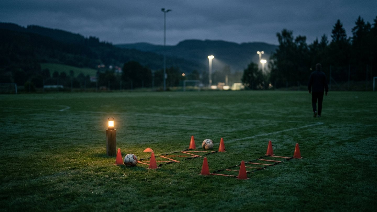 Illustrasjon til artikkelen Treningsøkter for barnefotball: 5 enkle øvelser